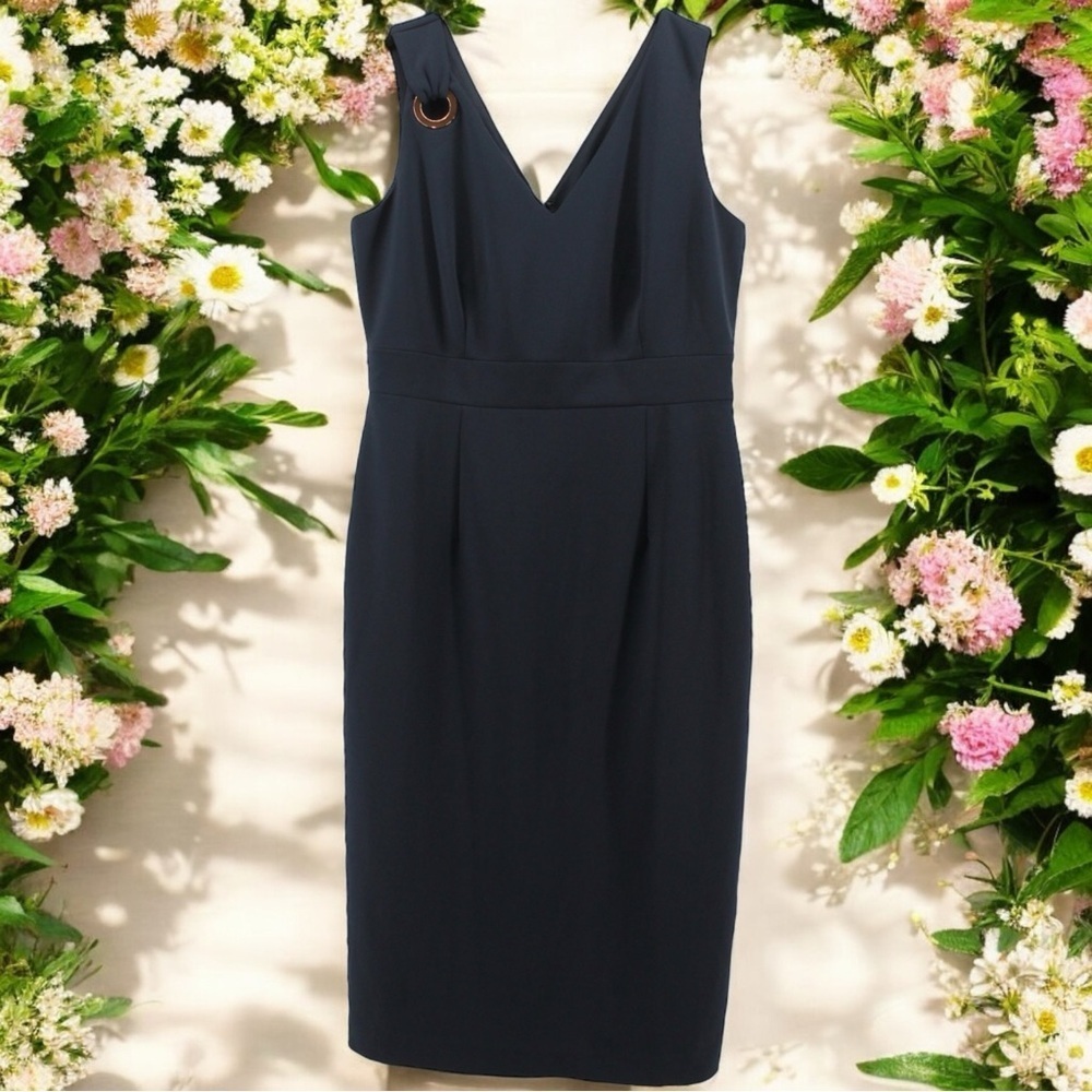 Ivanka Trump Navy Blue Chic‎ Careerwear Going Out Dress Women’s Size 8